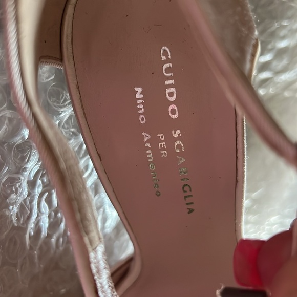 ✨ GUIDO SGARIGLIA Heels 🇮🇹Size 36.5 Ivory Satin NEW👰🏻♀️💍 - Picture 5 of 9